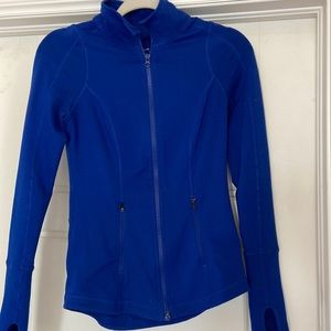 Zella zip up hoodie jacket royal blue xs athletic jacket